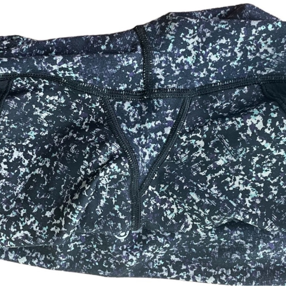 Lululemon Journey Crop Leggings in Rocky Road Sand Dune Toothpaste/Black - Sz 4 - Picture 8 of 12